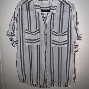 Urban Outfitters // Black & White Striped Top